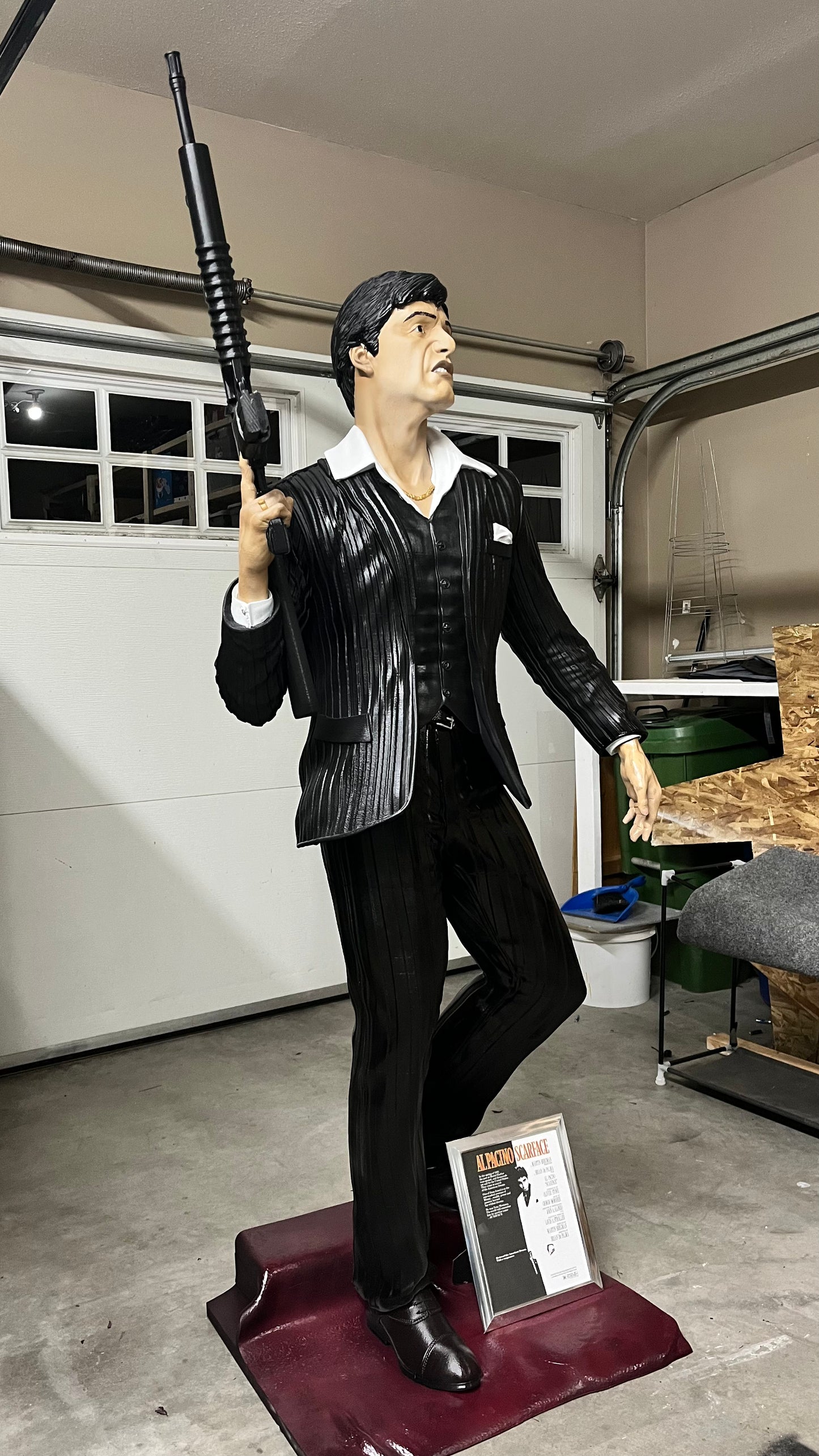 Al Pacino Scarface - Tony Montana Lifesize Fan Art Statue - Made to Order! FREE SHIPPING
