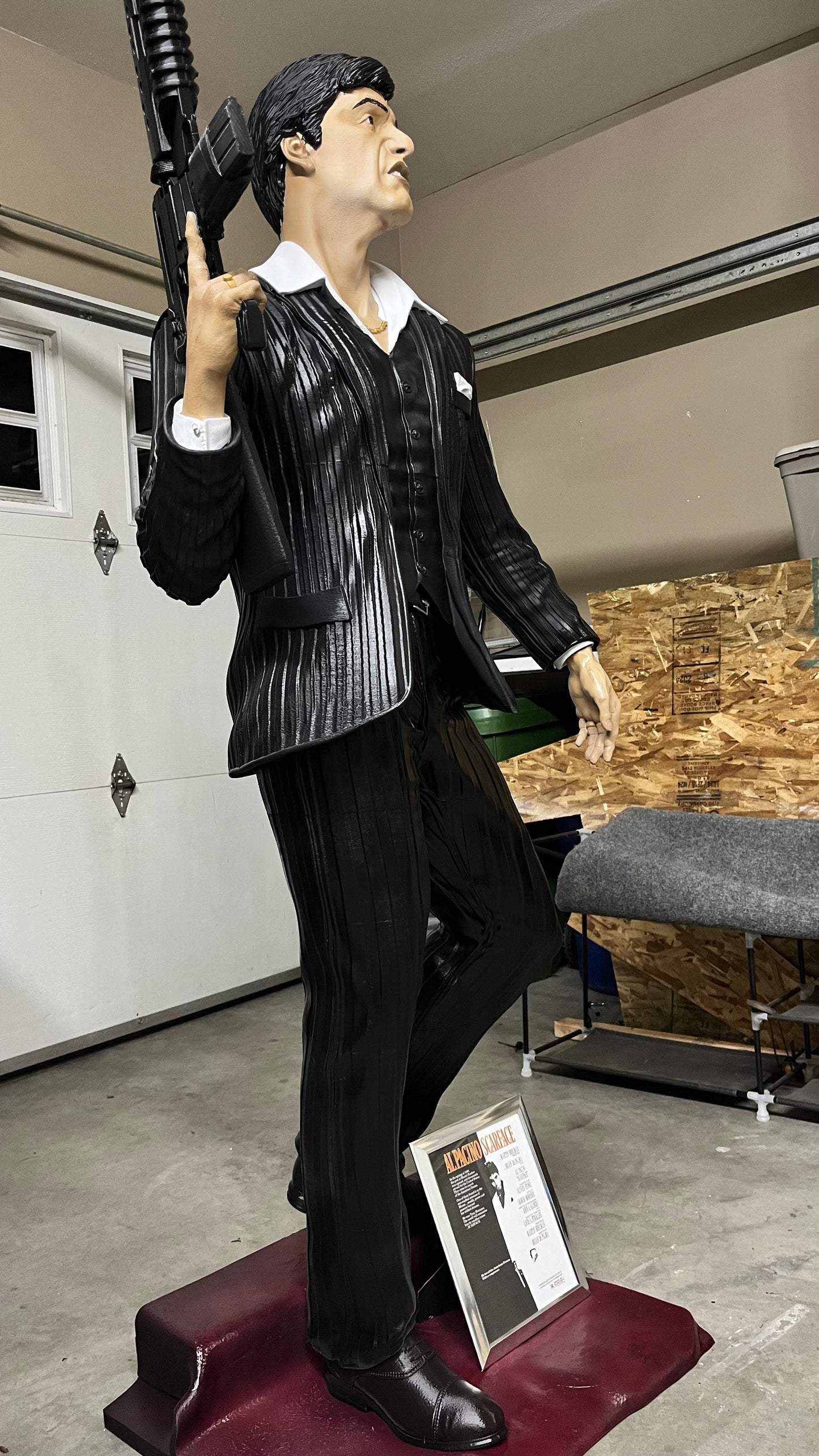 Al Pacino Scarface - Tony Montana Lifesize Fan Art Statue - Made to Order! FREE SHIPPING