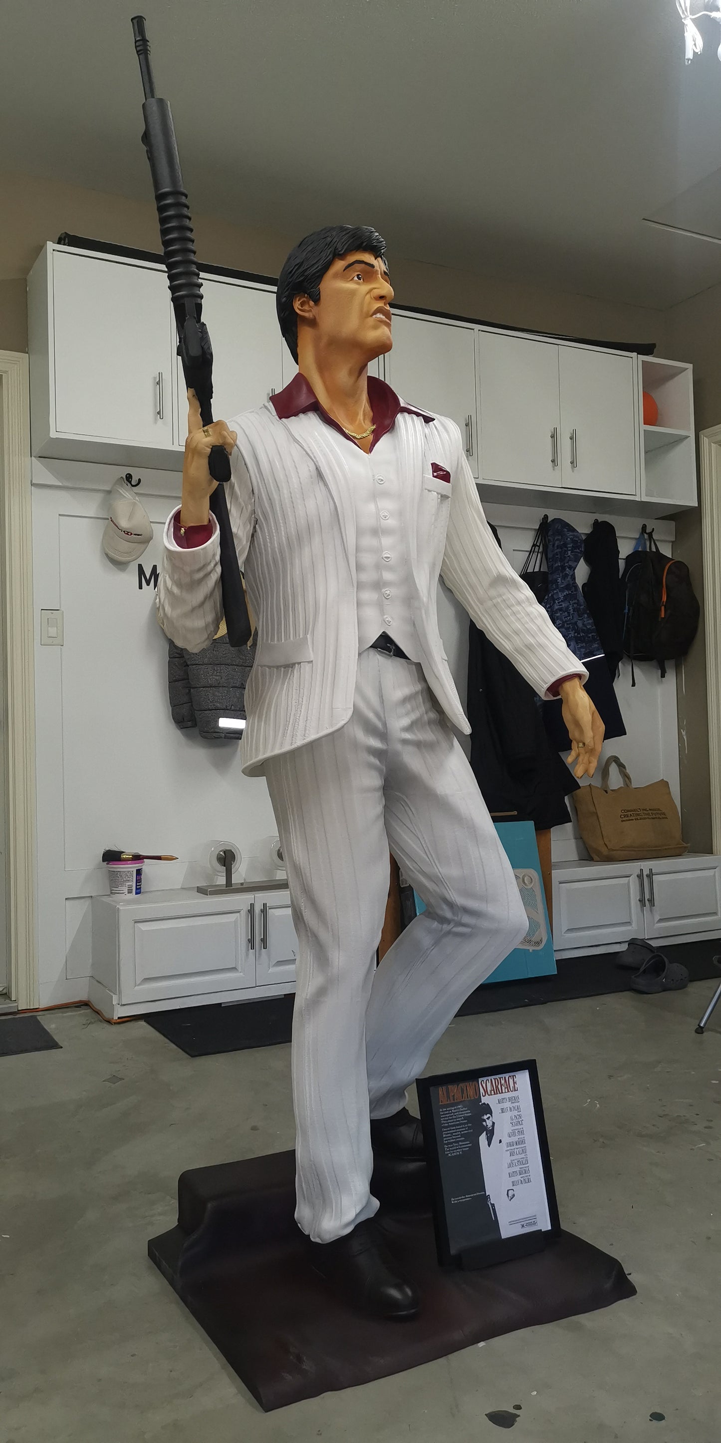 Al Pacino Scarface - Tony Montana Lifesize Fan Art Statue - Made to Order! FREE SHIPPING