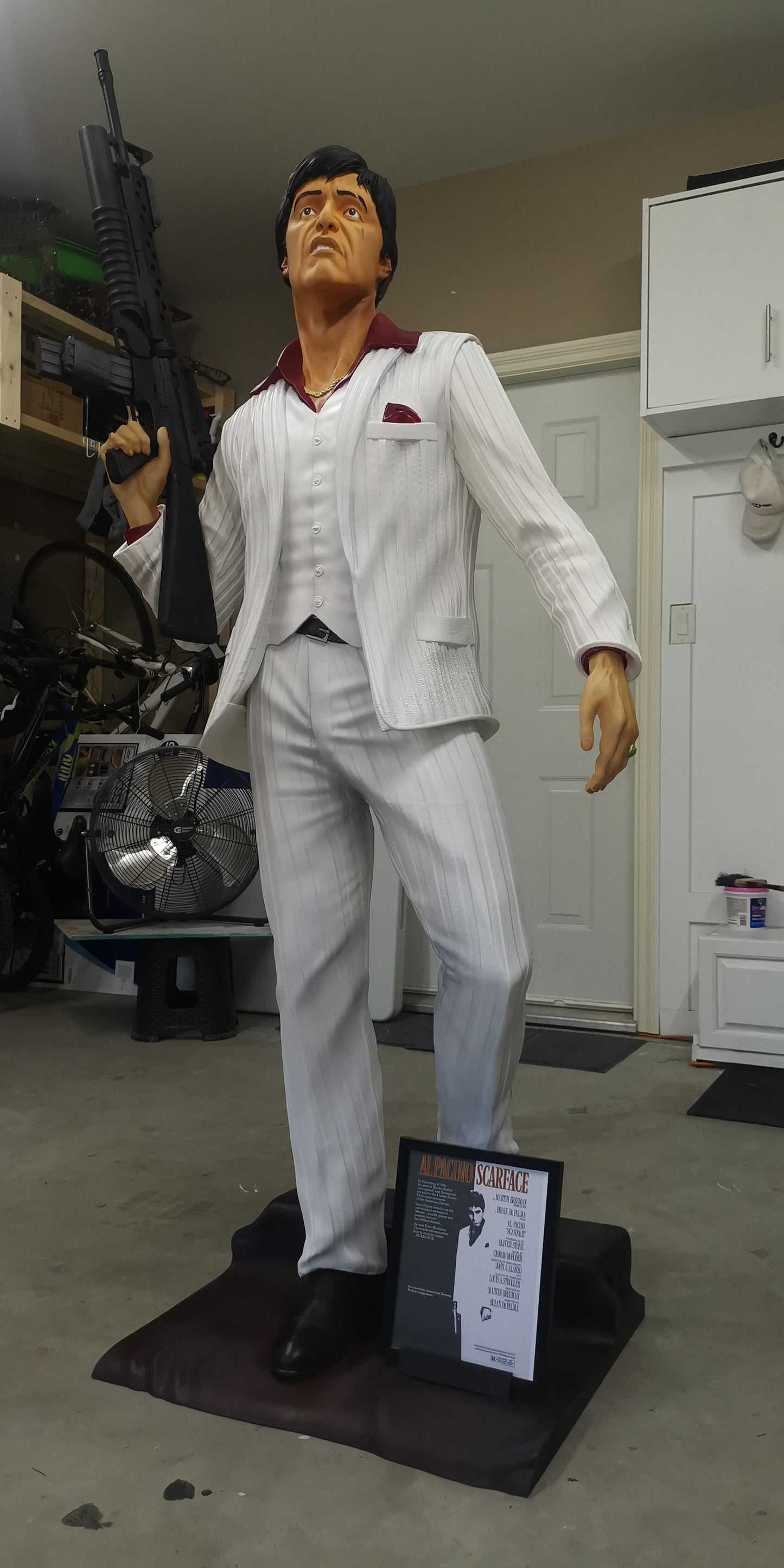 Al Pacino Scarface - Tony Montana Lifesize Fan Art Statue - Made to Order! FREE SHIPPING